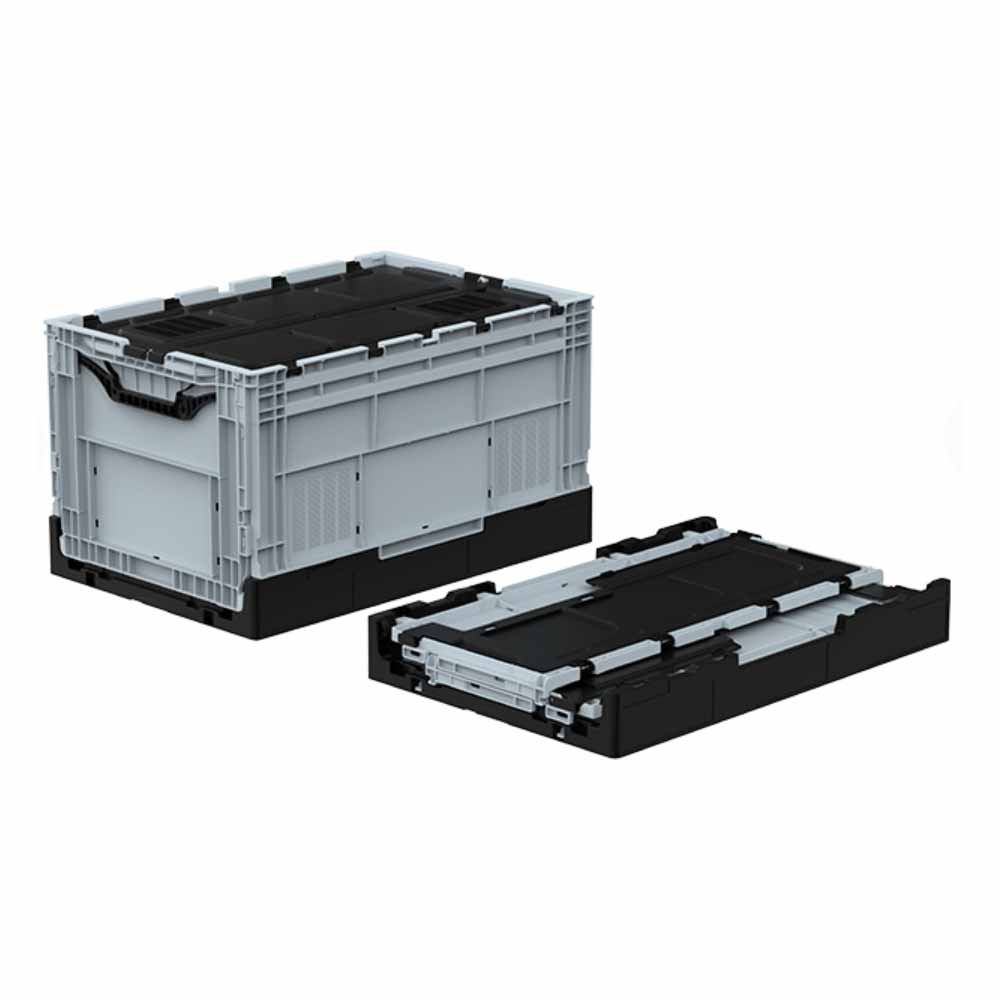 Hipaş Katlanır Kapaklı Kasa 40X60X34 Cm Gri Kx-4634-Mk resmi