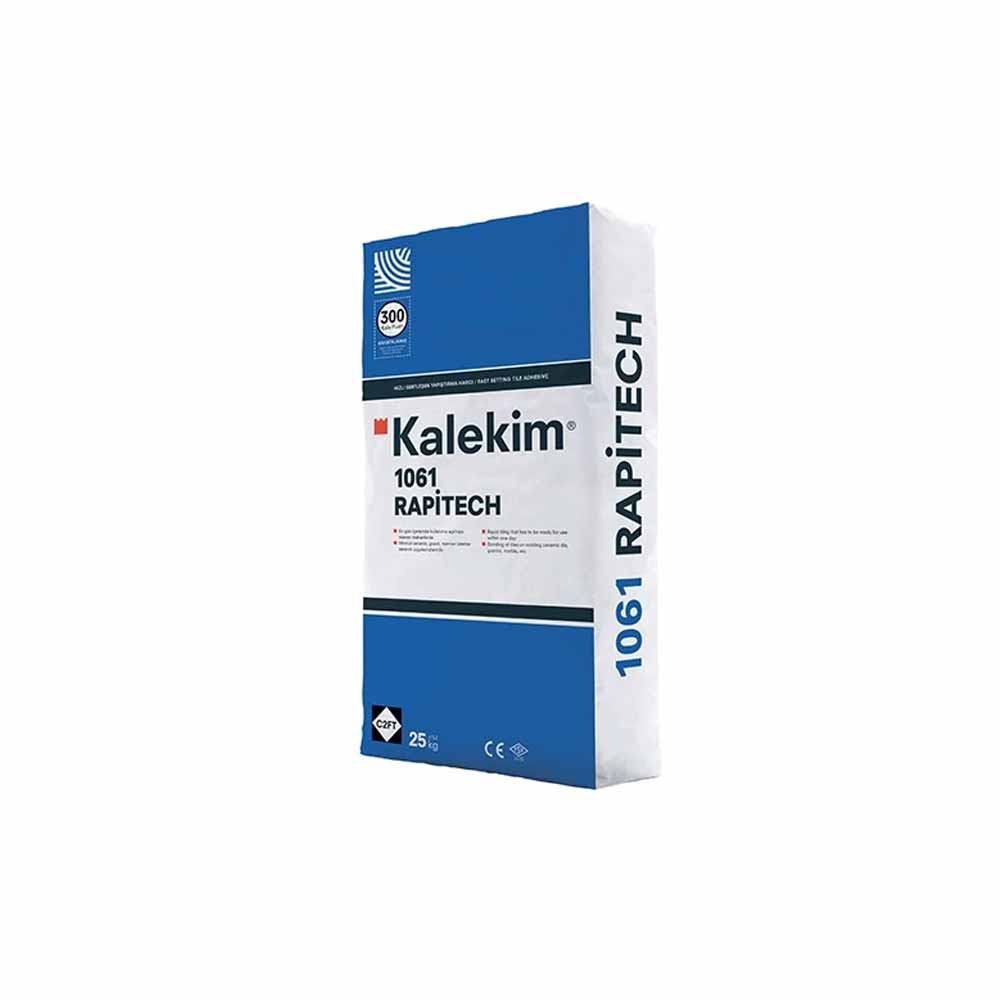 Kalekim 1061 Rapitech Hızlı Sertleşen Yapıştırma Harcı Gri 25 Kg (C2Ft) resmi