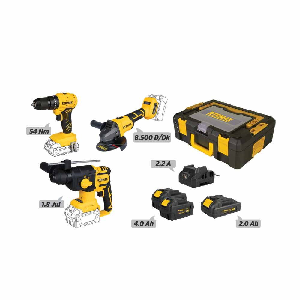 Rtrmax S-Lion 3'Lü Makine Seti Rtsset02 resmi