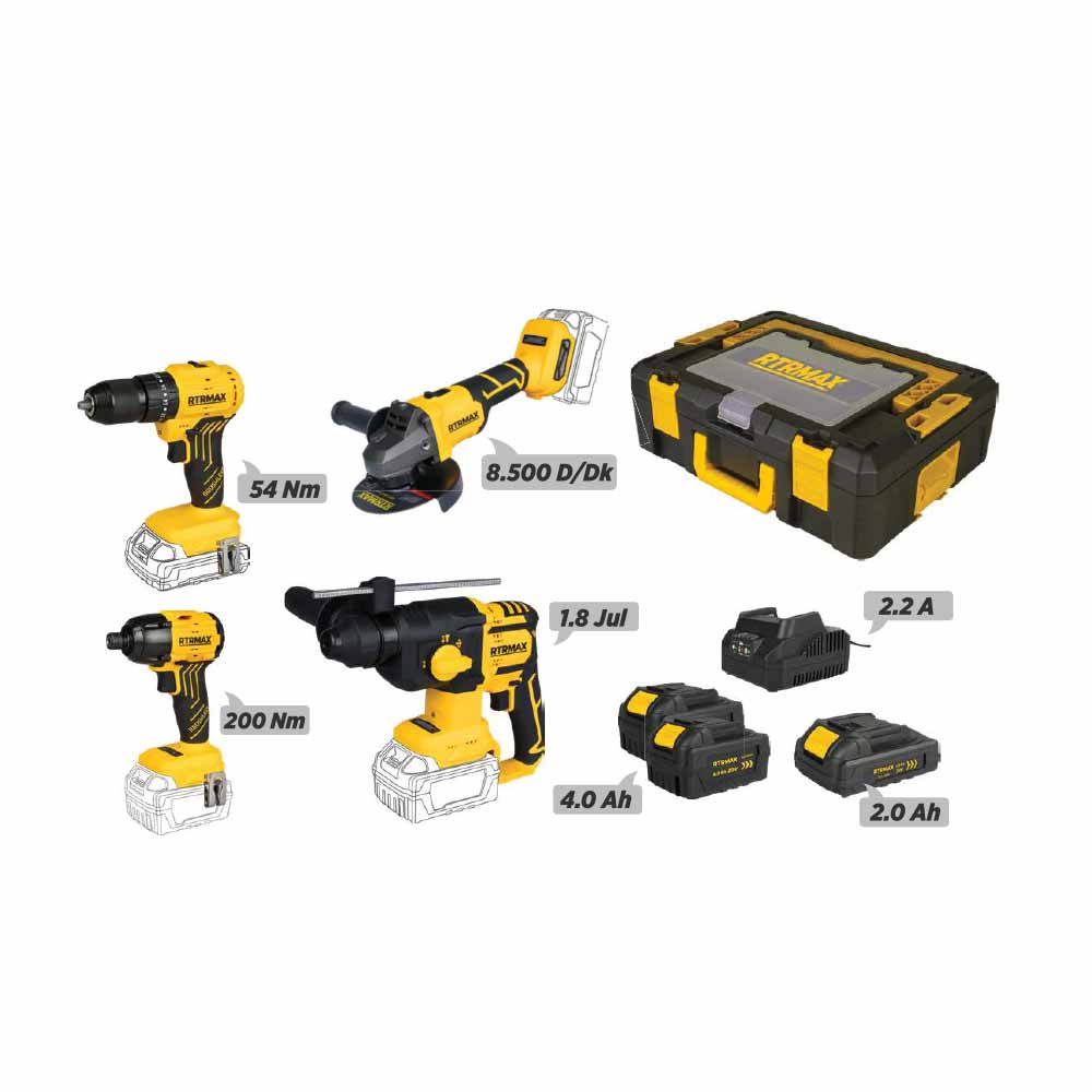 Rtrmax S-Lion 4'Lü Makine Seti Rtsset03 resmi