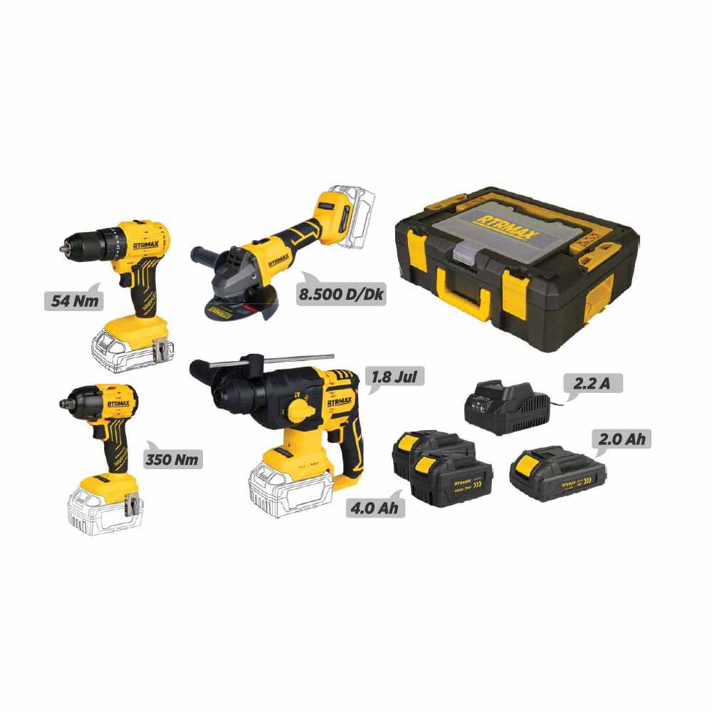 Rtrmax S-Lion 4'Lü Makine Seti Rtsset04 resmi