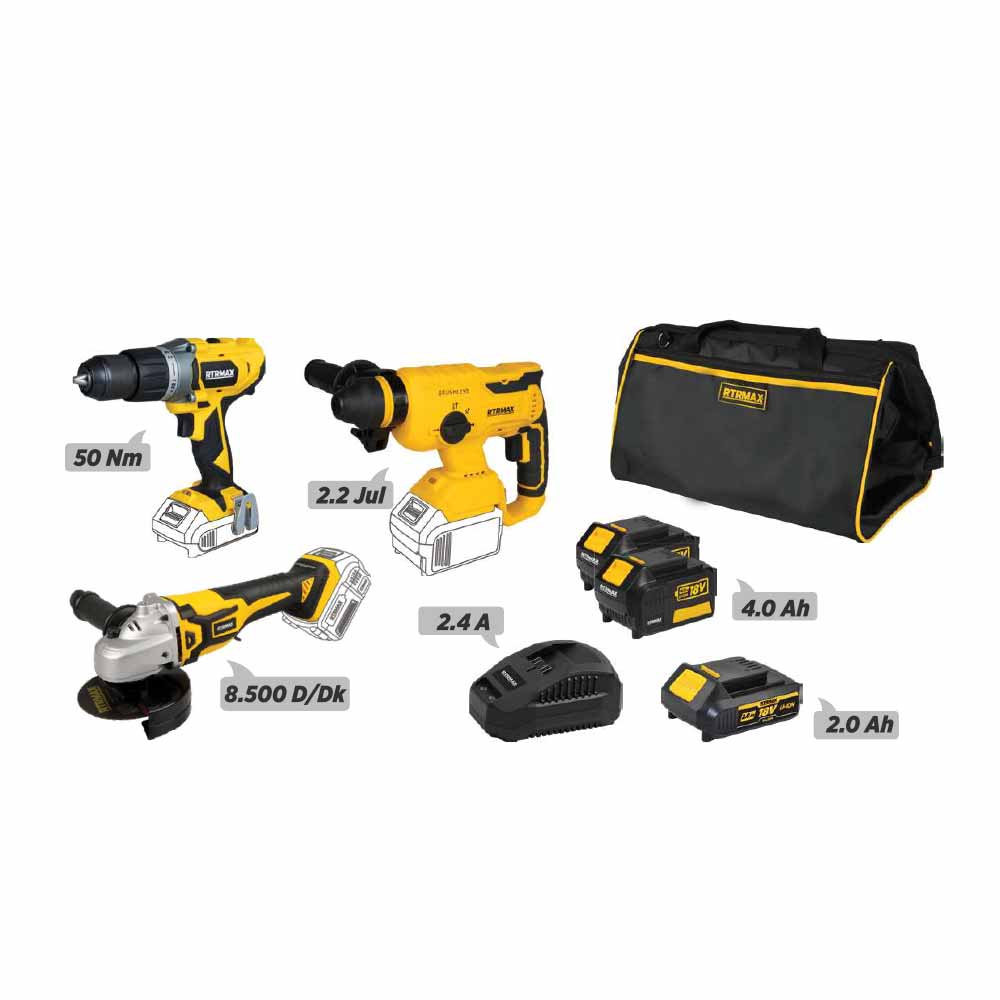 Rtrmax X-Lion 3'Lü Makine Seti Rtxset42 resmi