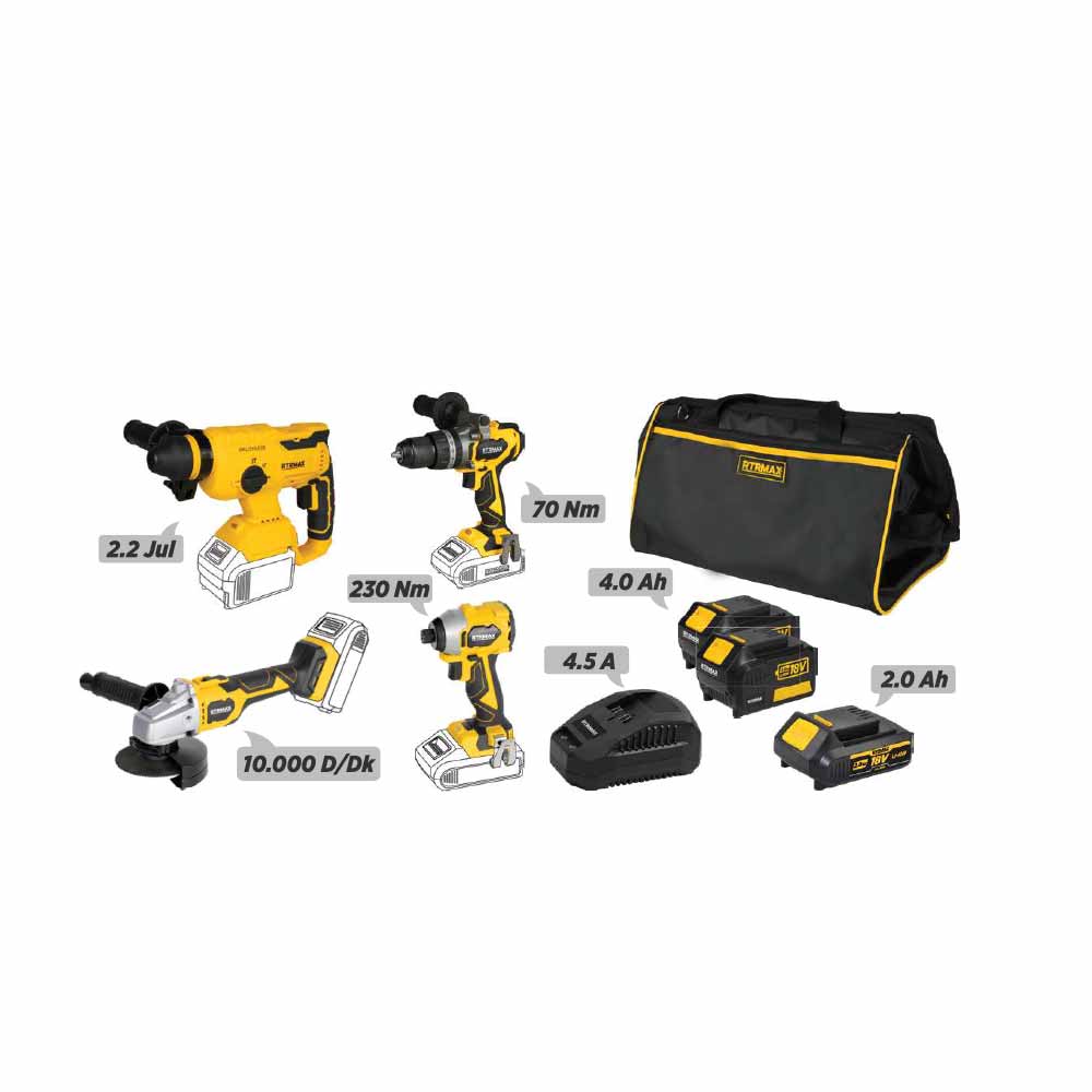 Rtrmax X-Lion 4'Lü Makine Seti Rtxset45 resmi