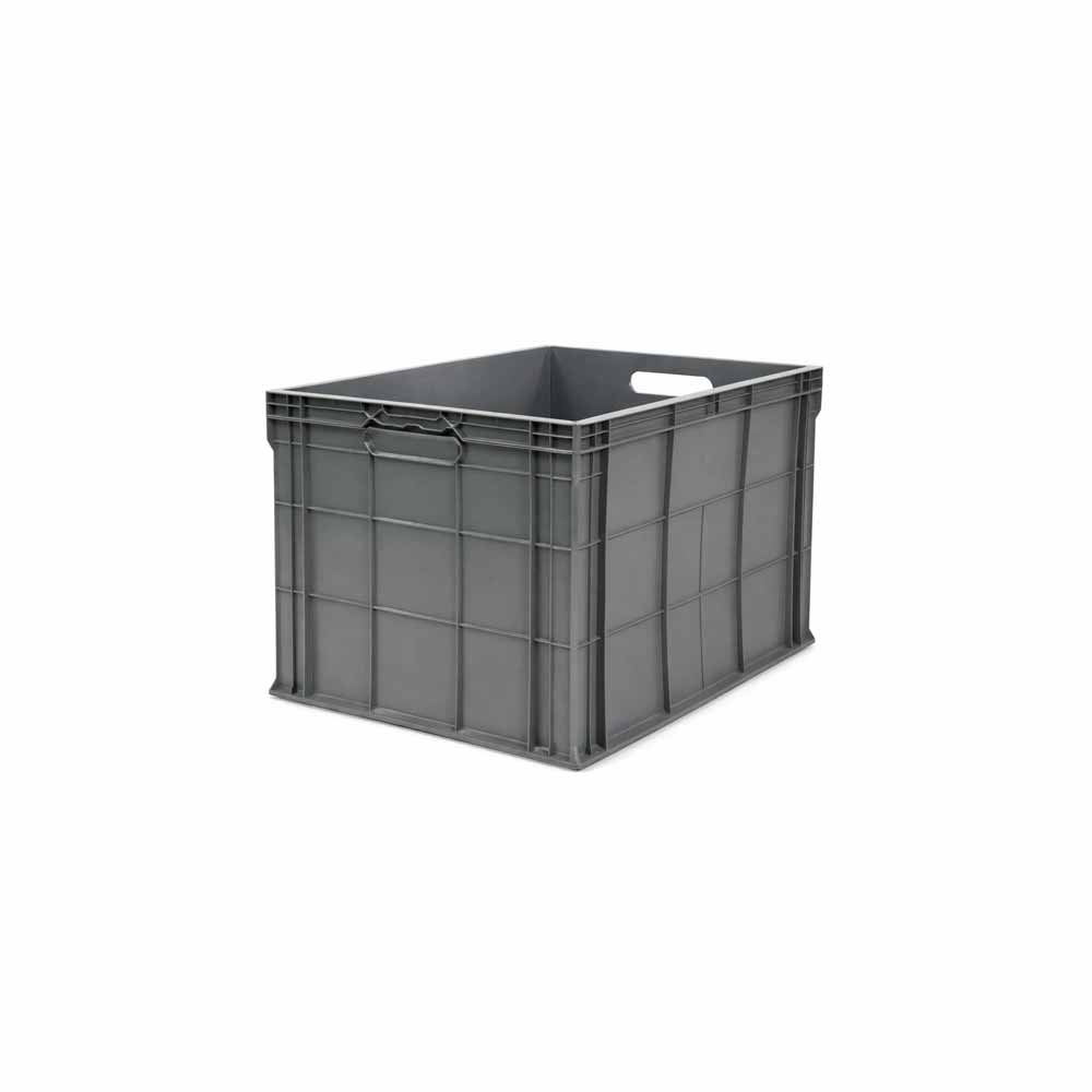 Zen Plast Çok Amaçlı Kapalı Taşıma Kasası Gri 40X60X40 Cm 4640K resmi