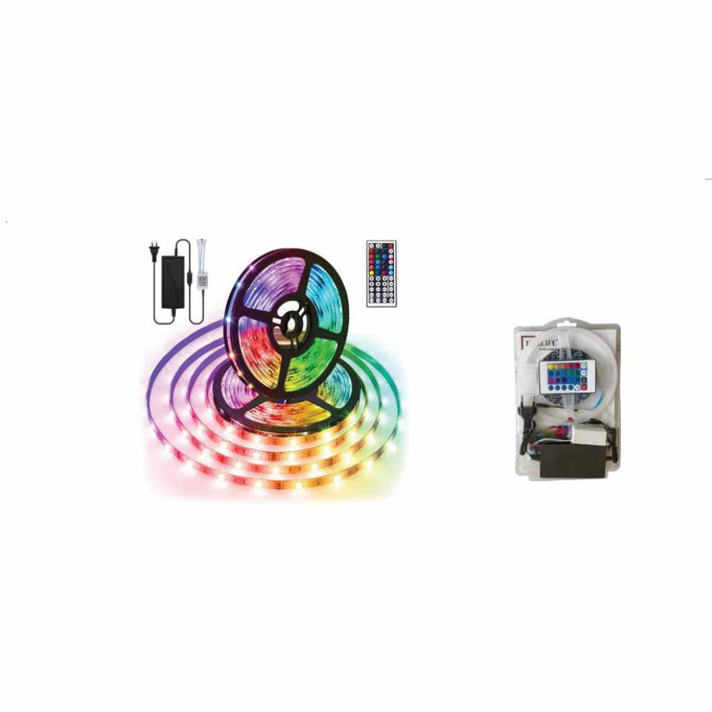 Forlife Şerit Led Rgb 5 Metre Kumandalı Tak Çalıştır Fl-5125 resmi