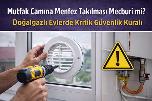 Mutfak Camına Menfez Takılması Mecburi mi? Doğalgazlı Evlerde Kritik Güvenlik Kuralı