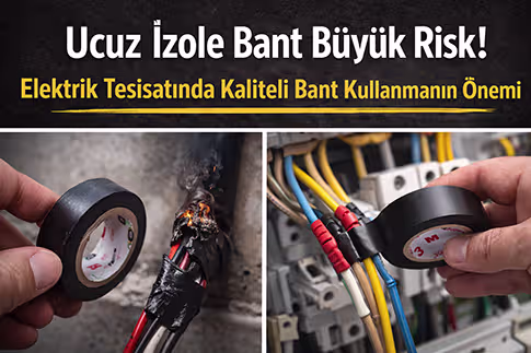 Ucuz İzole Bant Büyük Risk! Elektrik Tesisatında Kaliteli Bant Kullanmanın Önemi