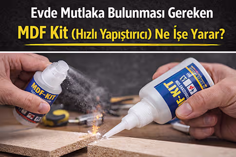 Evde Mutlaka Bulunması Gereken Tamir Malzemesi: MDF Kit (Hızlı Yapıştırıcı) Ne İşe Yarar?