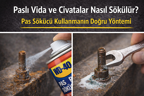 Paslı Vida ve Civatalar Nasıl Sökülür? Pas Sökücü Kullanmanın Doğru Yöntemi