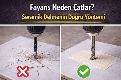 Fayans Neden Çatlar? Seramik Delmenin Doğru Yöntemi