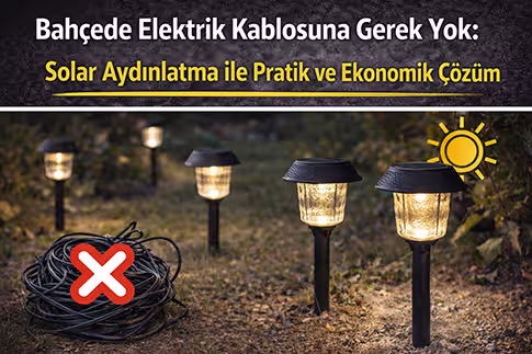 Solar Aydınlatma ile Pratik ve Ekonomik Çözüm