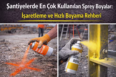Şantiyelerde En Çok Kullanılan Sprey Boyalar: İşaretleme ve Hızlı Boyama Rehberi