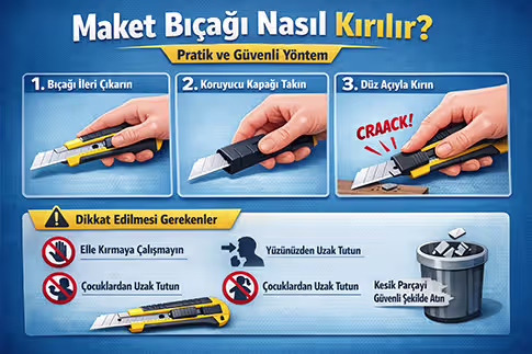Maket Bıçağı Nasıl Kırılır? Güvenli ve Doğru Uç Değiştirme Rehberi