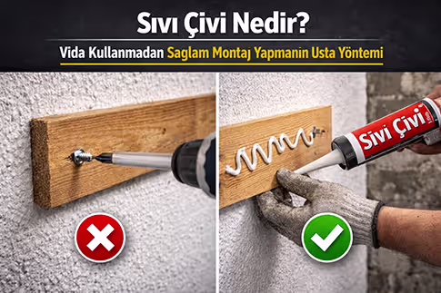 Sıvı Çivi Nedir? Vida Kullanmadan Sağlam Montaj Yapmanın Usta Yöntemi