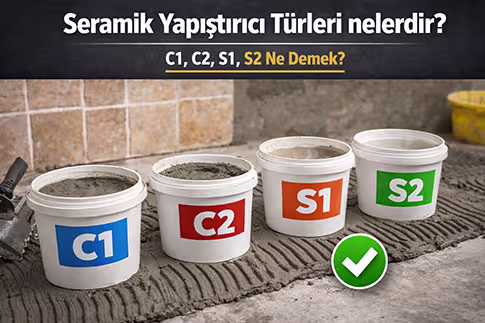 Seramik Yapıştırıcı Türleri: C1, C2, S1, S2 Ne Demek?