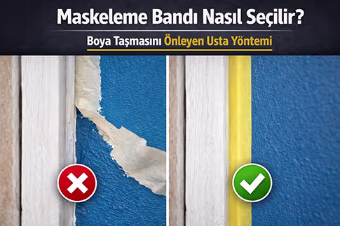 Maskeleme Bandı Nasıl Seçilir? Boya Taşmasını Önleyen Usta Yöntemi