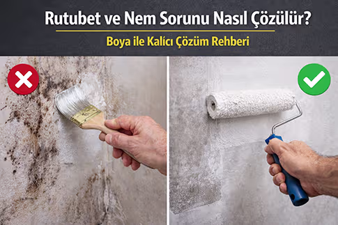 Rutubet ve Nem Sorunu Nasıl Çözülür? Boya ile Kalıcı Çözüm Rehberi