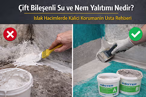 Çift Bileşenli Su Yalıtımı Nedir? Banyo, Balkon ve Terasta Doğru İzolasyon Rehberi
