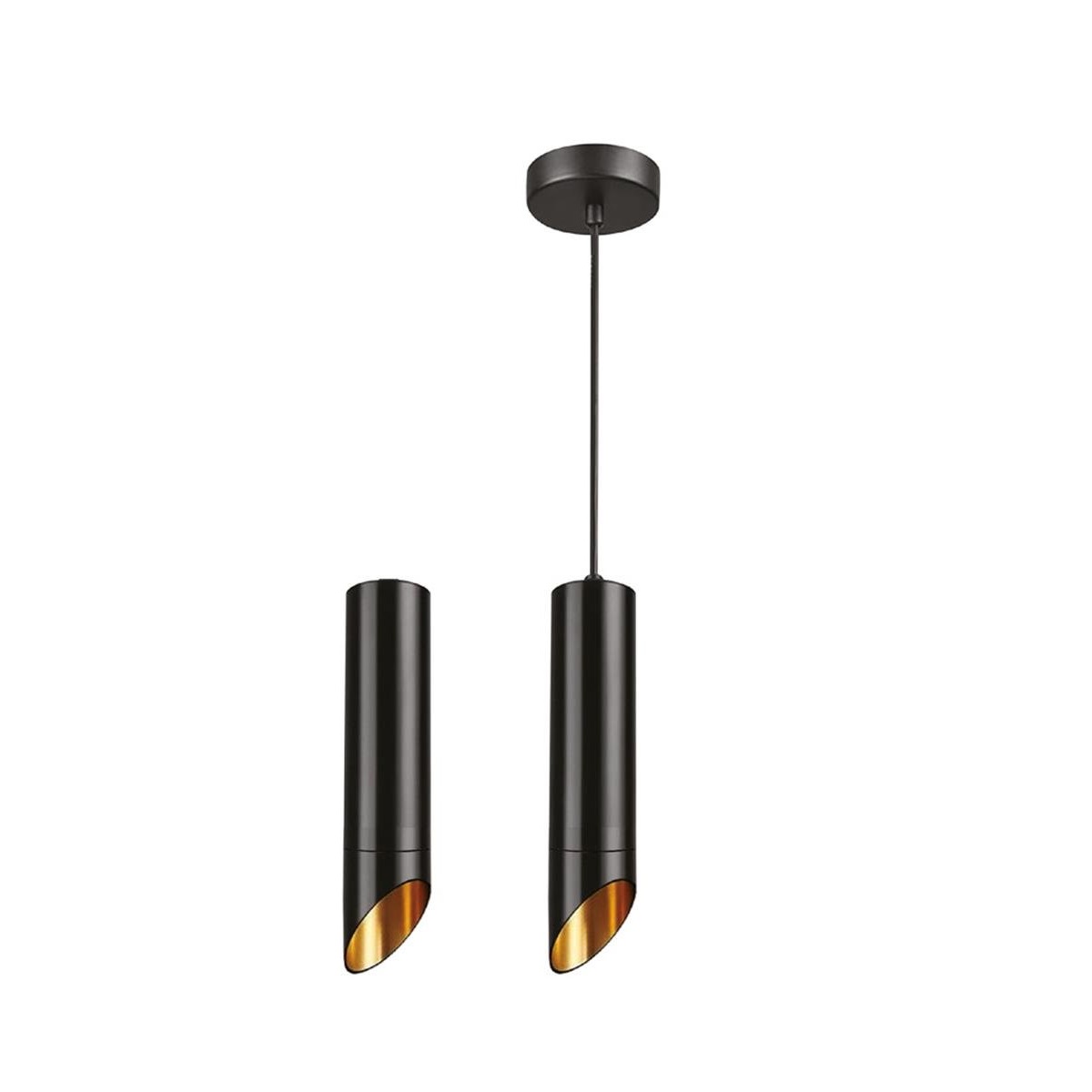 Forlife Boru Tipi Sarkıt Boş Kasa Siyah/Rose Fl-2256 S resmi