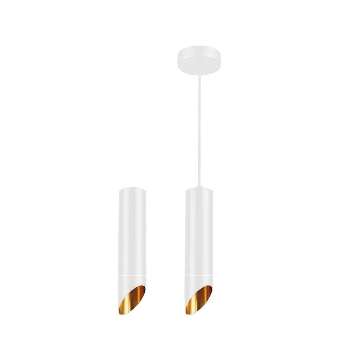 Forlife Boru Tipi Sarkıt Boş Kasa Beyaz/Rose Fl-2256 B resmi