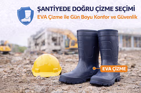 Şantiyede Doğru Çizme Seçimi: EVA Çizme ile Gün Boyu Konfor ve Güvenlik