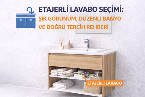 Etajerli Lavabo Seçimi: Şık Görünüm, Düzenli Banyo ve Doğru Tercih Rehberi