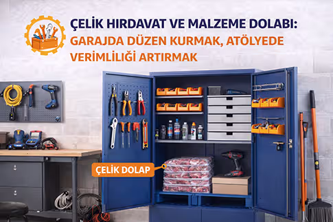 Çelik Hırdavat ve Malzeme Dolabı: Garajda Düzen Kurmak, Atölyede Verimliliği Artırmak