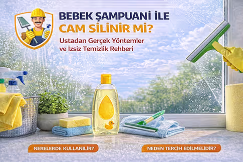 Bebek Şampuanı ile Cam Silinir mi? Ustadan Gerçek Yöntemler ve İzsiz Temizlik Rehberi