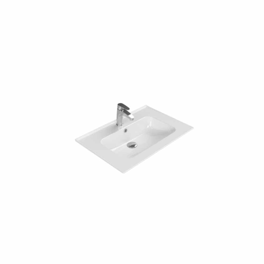 Turkuaz Cerastyle Blue Etajerli Lavabo 80X38 Cm 042800-U resmi