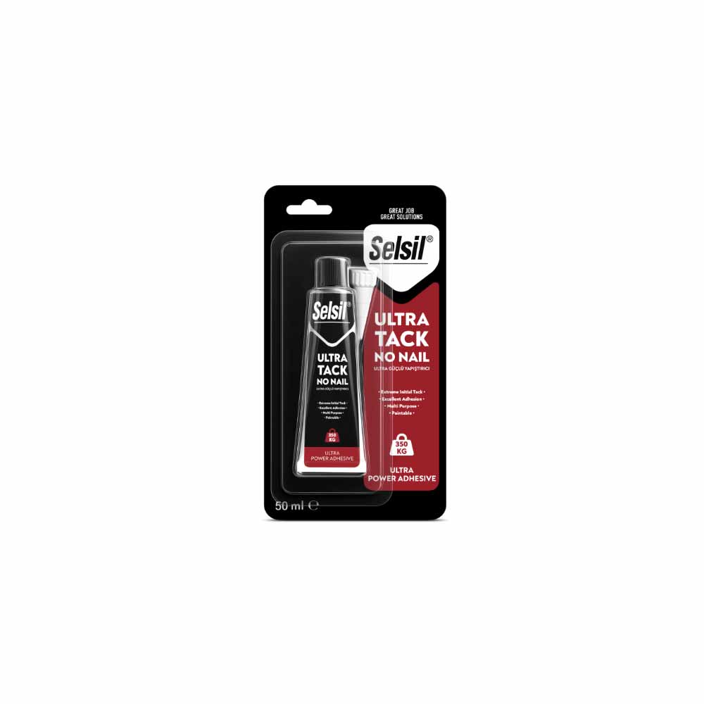 Selsil Ultra Tack Hibrit Güçlü Tüp Montaj Yapıştırıcı 50 Ml Beyaz 3104 resmi