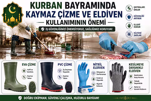 Kurban Bayramında Kaymaz Çizme ve Eldiven Kullanımının Önemi