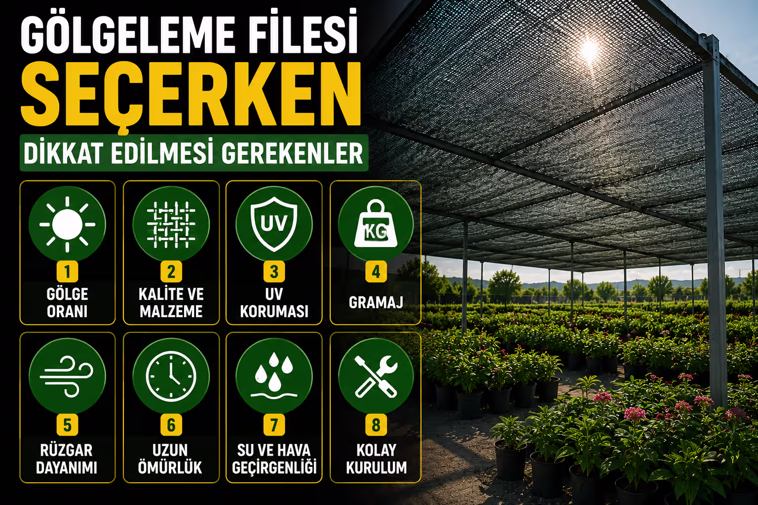 Gölgeleme Filesi Seçerken Bunlara Dikkat!