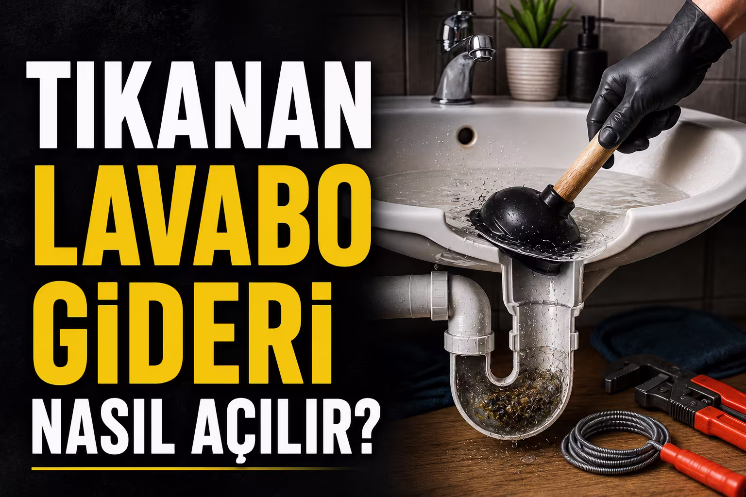 Tıkanan Lavabo Gideri Nasıl Açılır