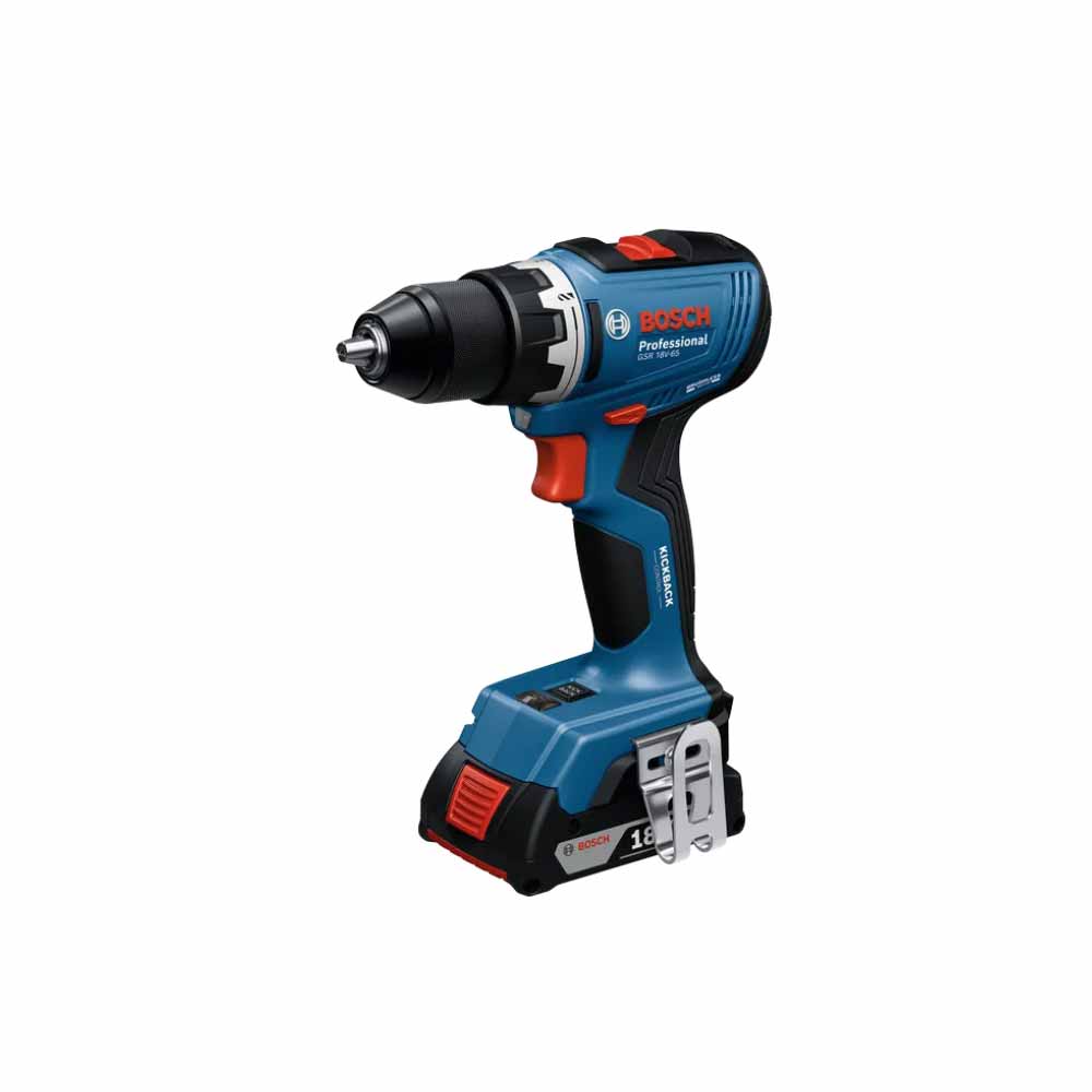 Bosch Gsr 18V-65 Akülü Delme Vidalama 2X2.0 Ah resmi