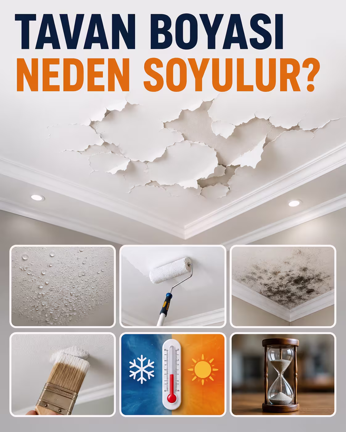 Tavan Boyası Neden Soyulur? Kalıcı Çözümler.