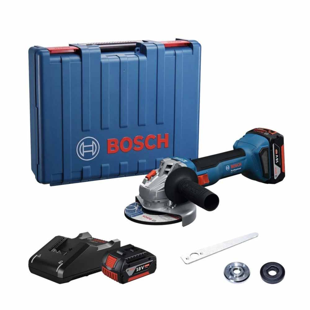 Bosch Gws 18V-8 Akülü Taşlama Makinesi 2X4.0 Ah resmi