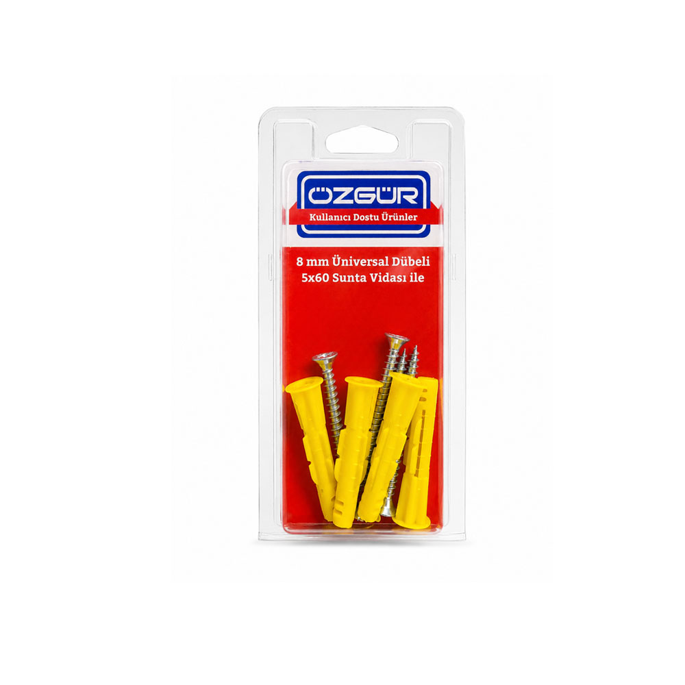 Özgür Universal Roket Dübel Ve Vida 4 Adet DIY078 resmi