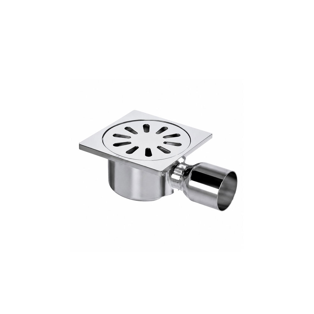 Maxiflow Premium Paslanmaz Yer Süzgeci 10X10 Ø32 (Yan Çıkış) 14096 resmi