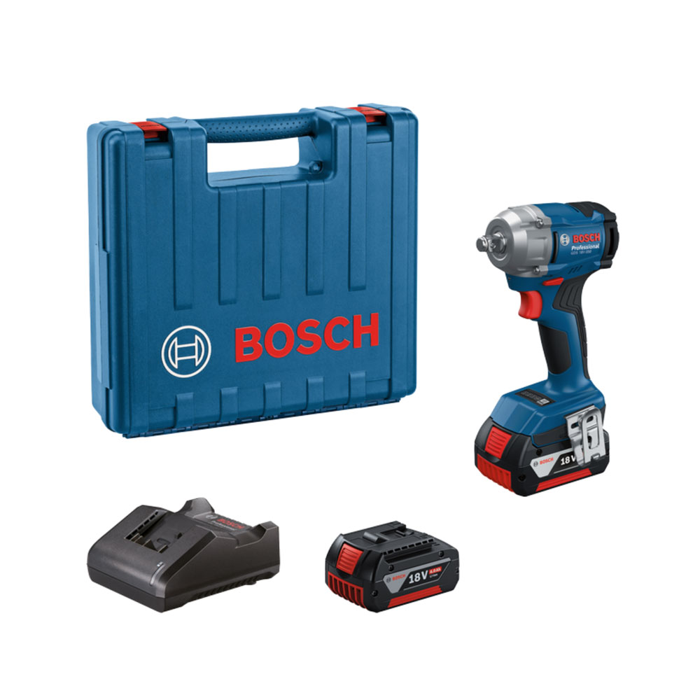 Bosch Gds 18V-350 Akülü Darbeli Somun Sıkma 2X4.0 Ah Akü resmi