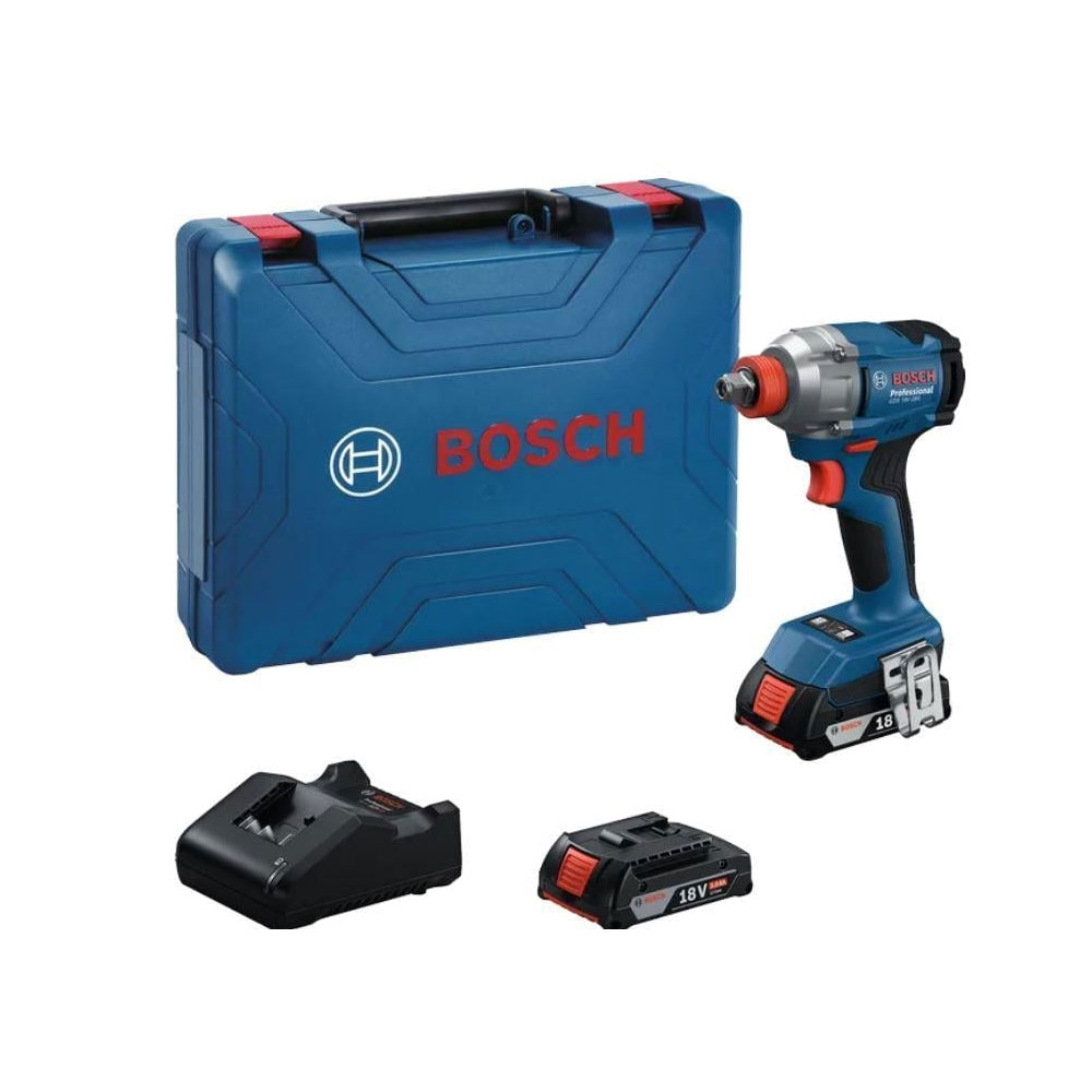 Bosch Gdx 18V-285 Akülü Darbeli Somun Sıkma 2X2.0 Ah Akü resmi