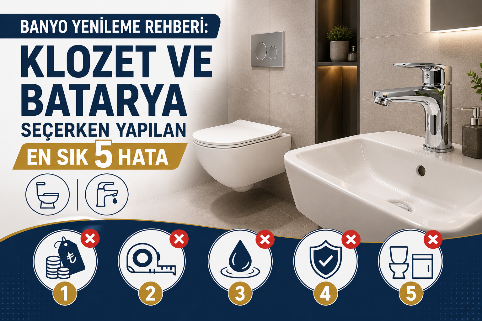Banyo Yenileme Rehberi: Klozet ve Batarya Seçerken Yapılan En Sık 5 Hata