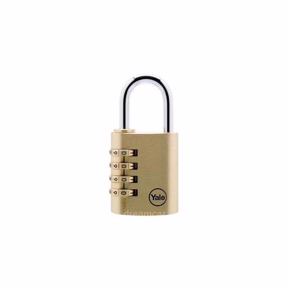 Yale 4 Şifreli Pirinç Asma Kilit 40mm Y150B/40/130/1 resmi
