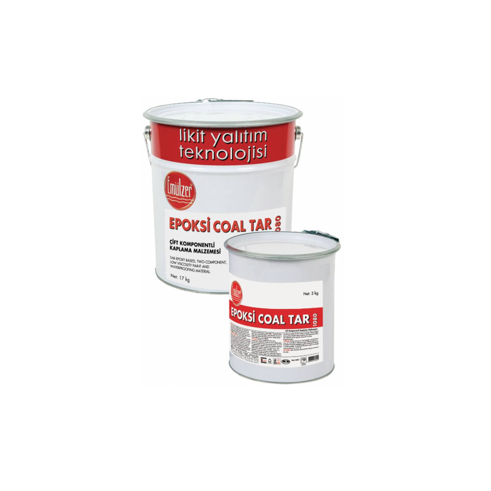 Emülzer Epoxy Coal Tar 85/15 Katran Esaslı Solventsiz Epoksi Boya Siyah 10 Kg resmi