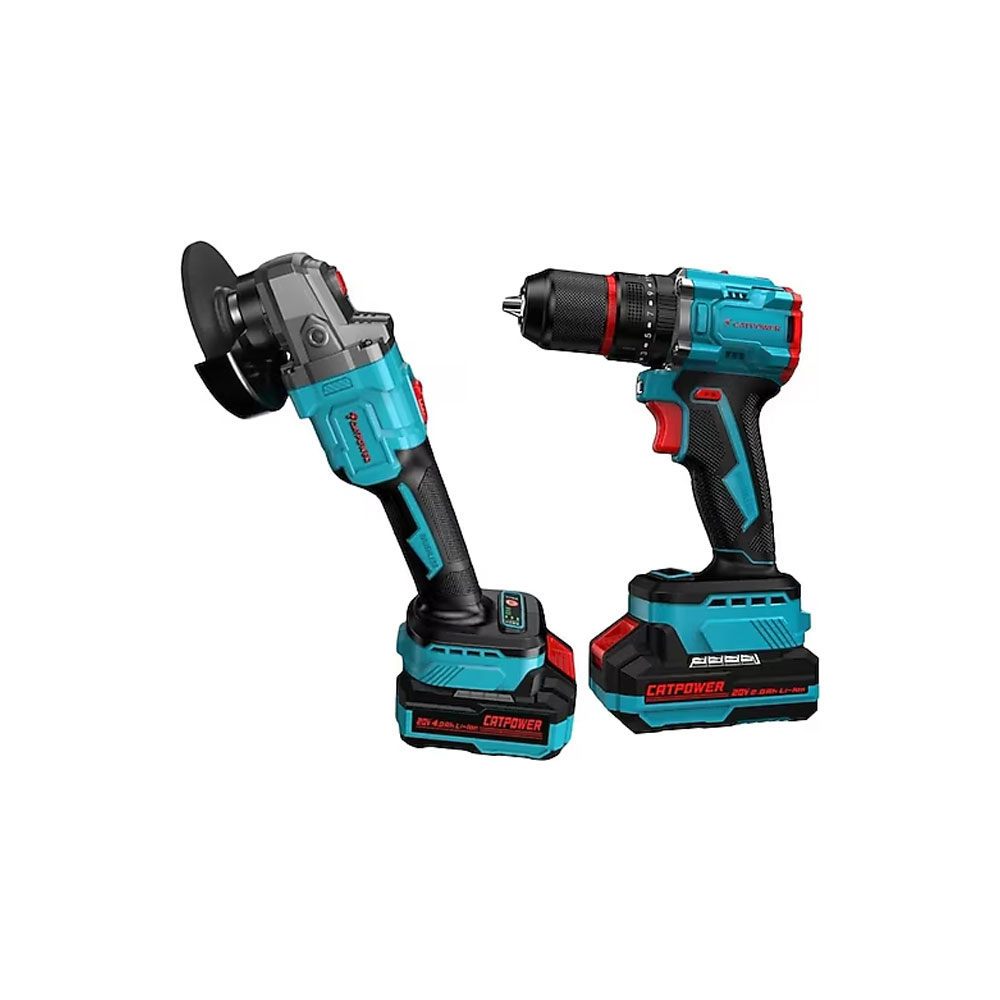 Catpower E1030 Akülü 2'Li Kombo Set Darbeli Vidalama Ve Taşlama resmi