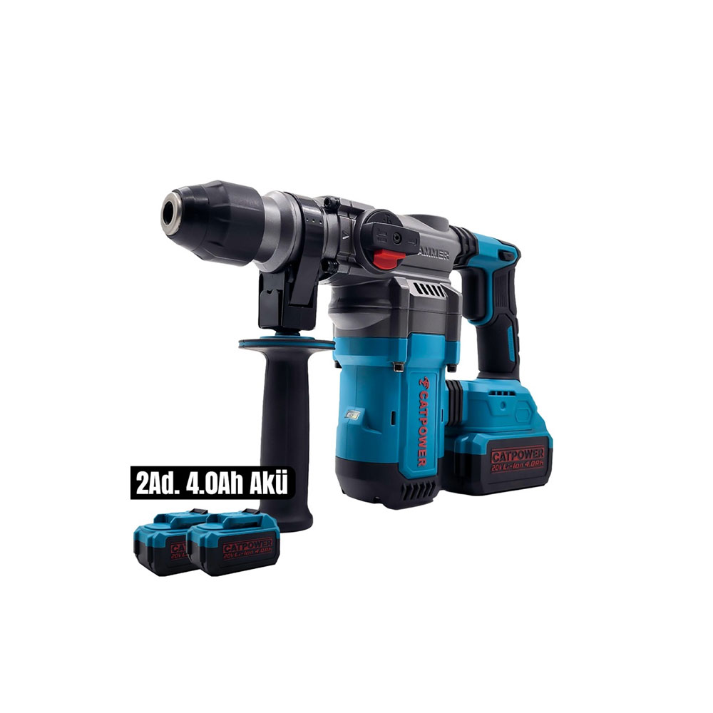 Catpower 4229 Set Akülü Kırıcı Delici Kömürsüz 20V 2X4.0Ah resmi