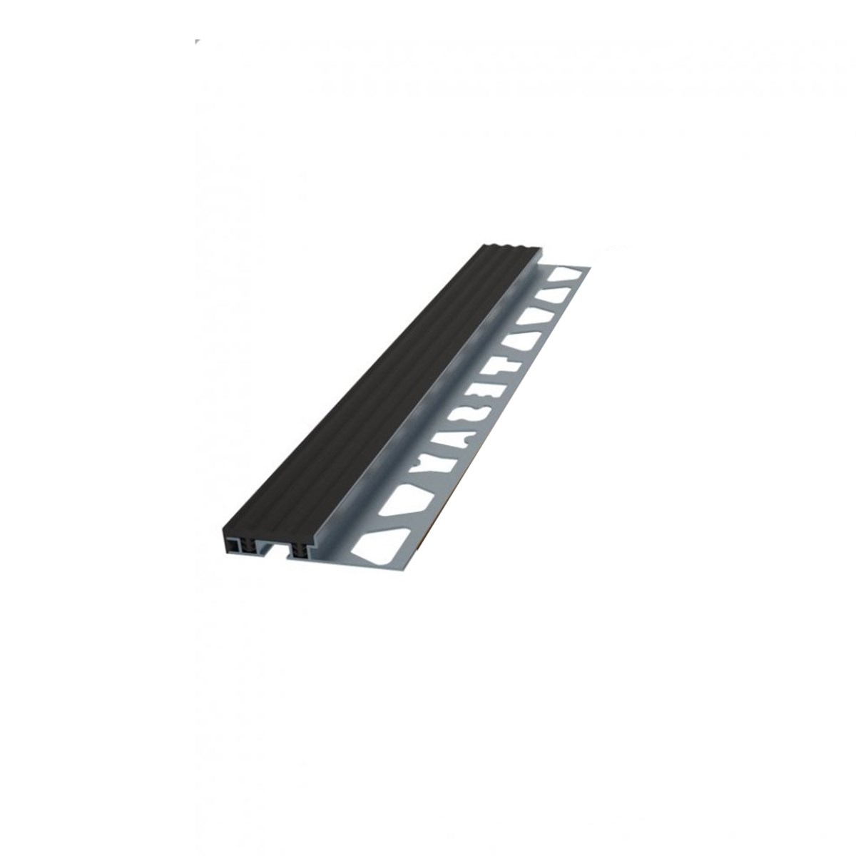 Tesay Pvc Bantlı Merdiven Basamak Profili 11mm Siyah Bapv11 resmi