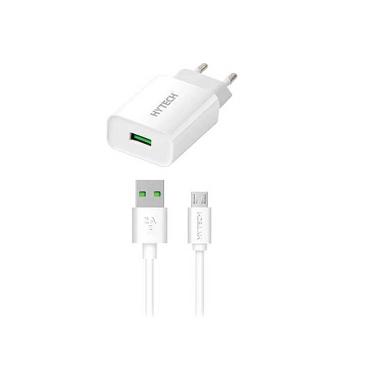 Hytech HY-XE26M Şarj Seti 2100MA Micro Beyaz resmi