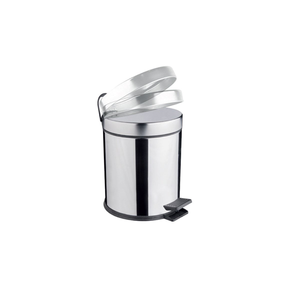 Maxiflow Pedallı Amortisörlü Kapak Çöp Kovası 3 Lt Ss430 13249 resmi