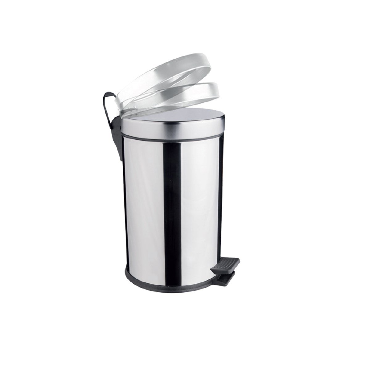 Maxiflow Pedallı Amortisörlü Kapak Çöp Kovası 12 Lt Ss430 13255 resmi