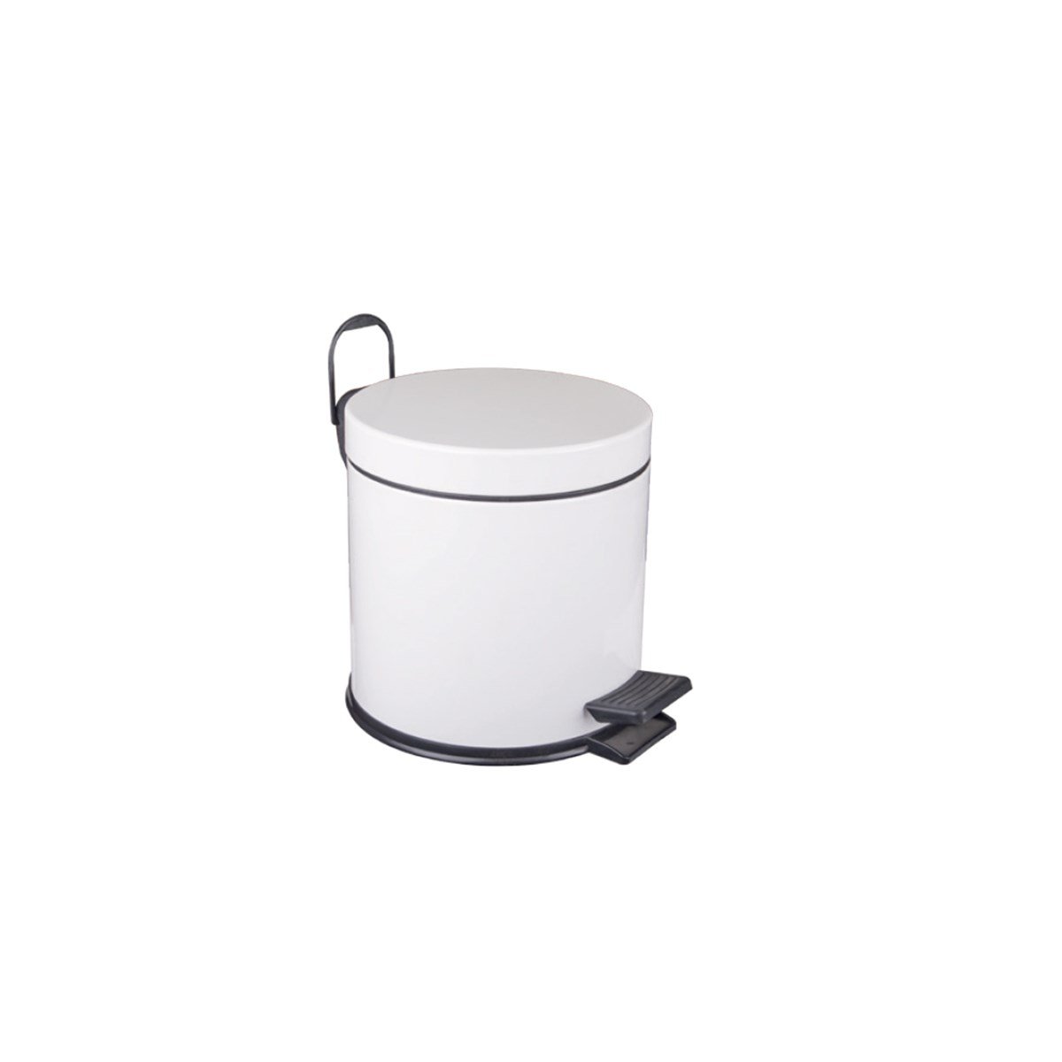 Maxiflow Standart Çöp Kovası Boyalı Beyaz 3 Lt 18199 resmi